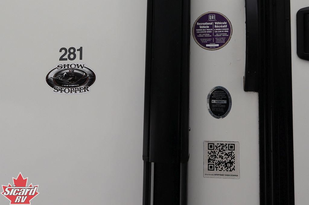 2015 KZ SPORTSMEN SHOW STOPPER 281RLSS