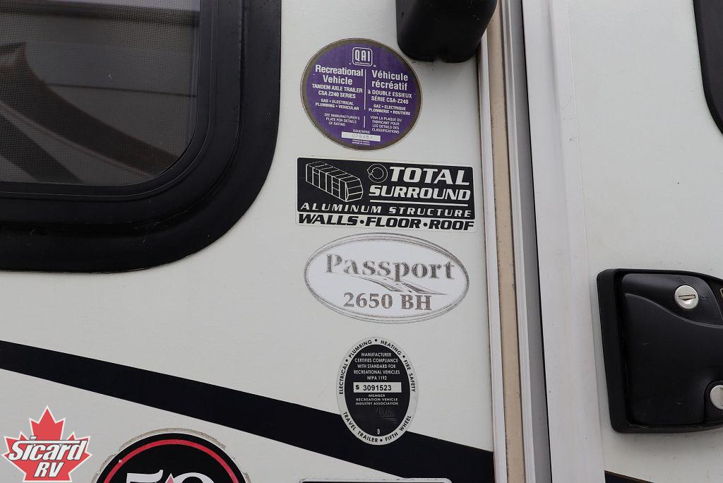 2013 KEYSTONE PASSPORT ULTRA LITE 2650BH