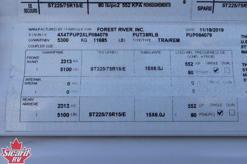 2020 PALOMINO PUMA 38RLB