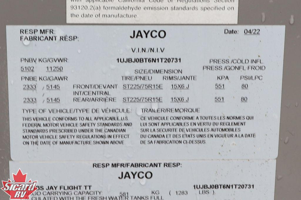 2022 JAYCO JAY FLIGHT 34RSBS