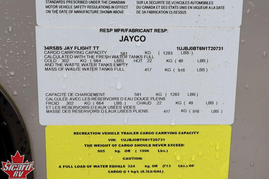 2022 JAYCO JAY FLIGHT 34RSBS