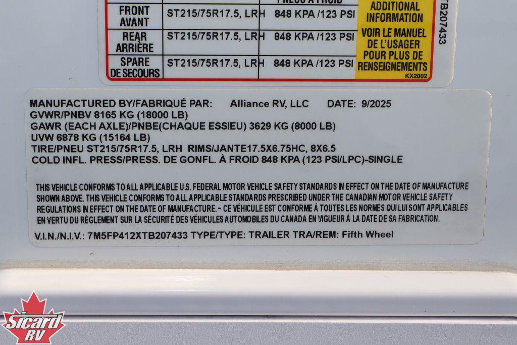 2026 ALLIANCE PARADIGM 370FB