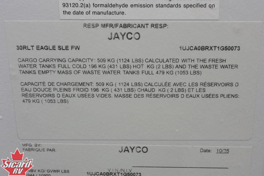 2026 JAYCO EAGLE SLE 30RLT