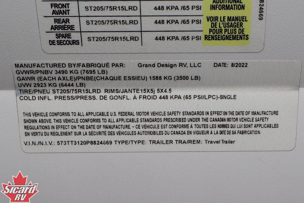 2023 GRAND DESIGN TRANSCEND 261BH