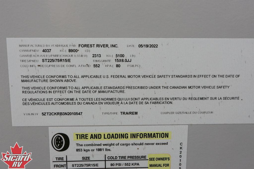 2022 FOREST RIVER CHEROKEE ALPHA WOLF 26RL-L