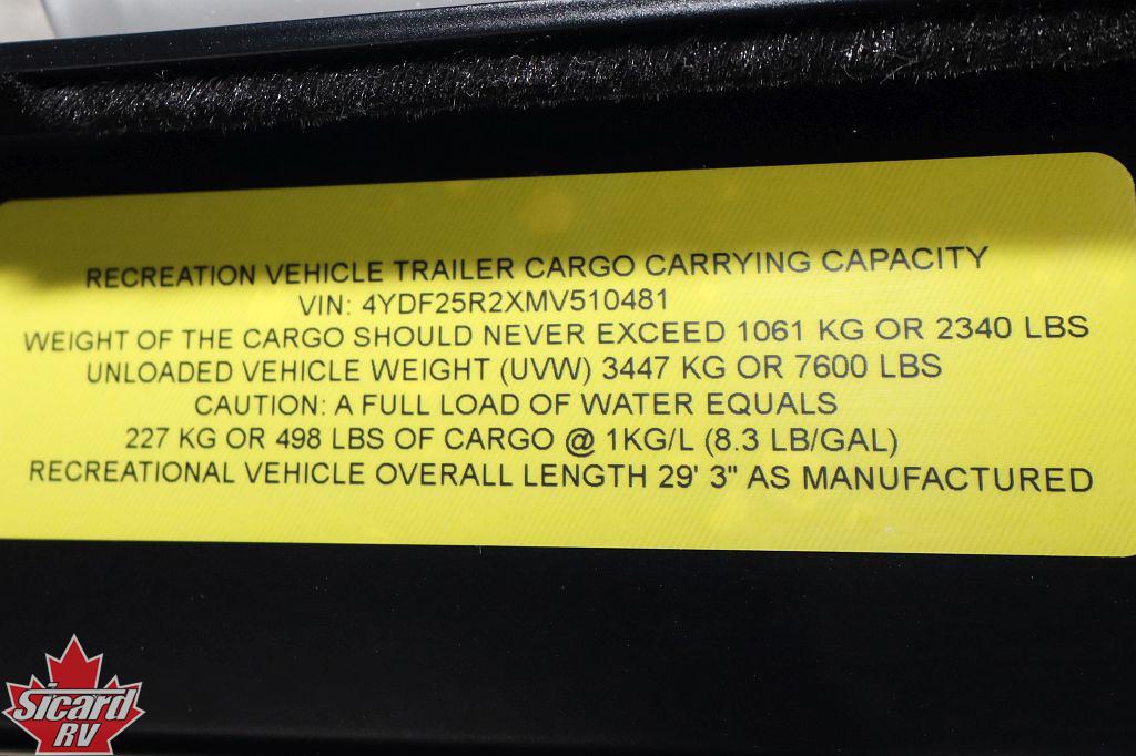 2021 KEYSTONE COUGAR HALF-TON 25RES