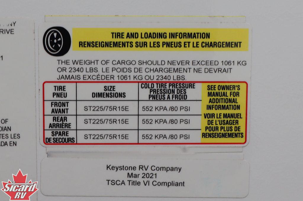 2021 KEYSTONE COUGAR HALF-TON 25RES