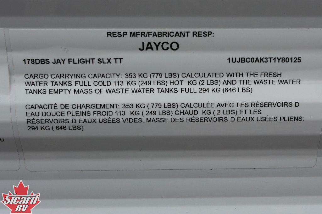 2026 JAYCO JAY FLIGHT SLX 178DBS