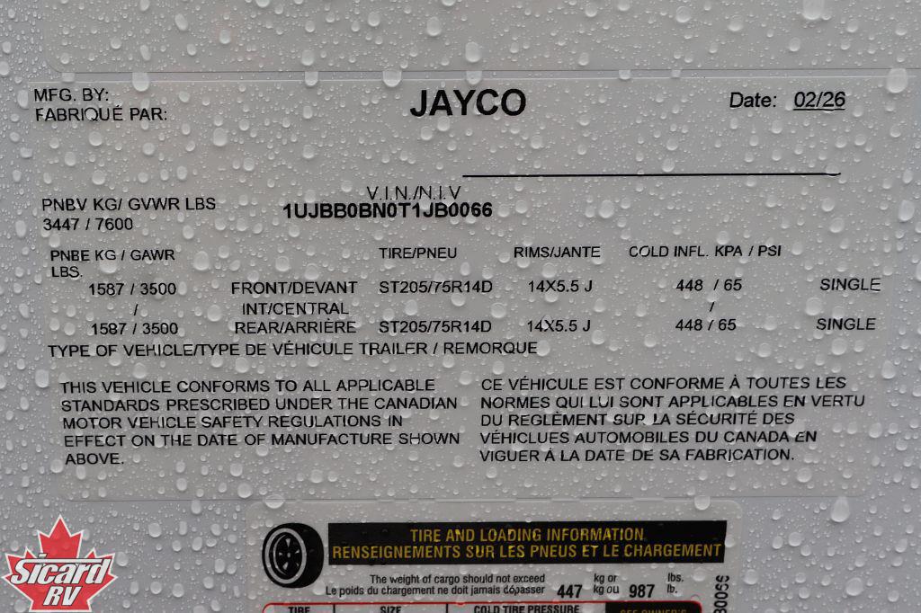 2026 JAYCO JAY FEATHER 25BH