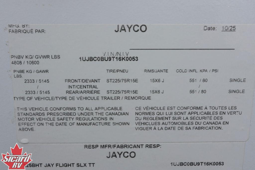 2026 JAYCO JAY FLIGHT SLX 325BHT