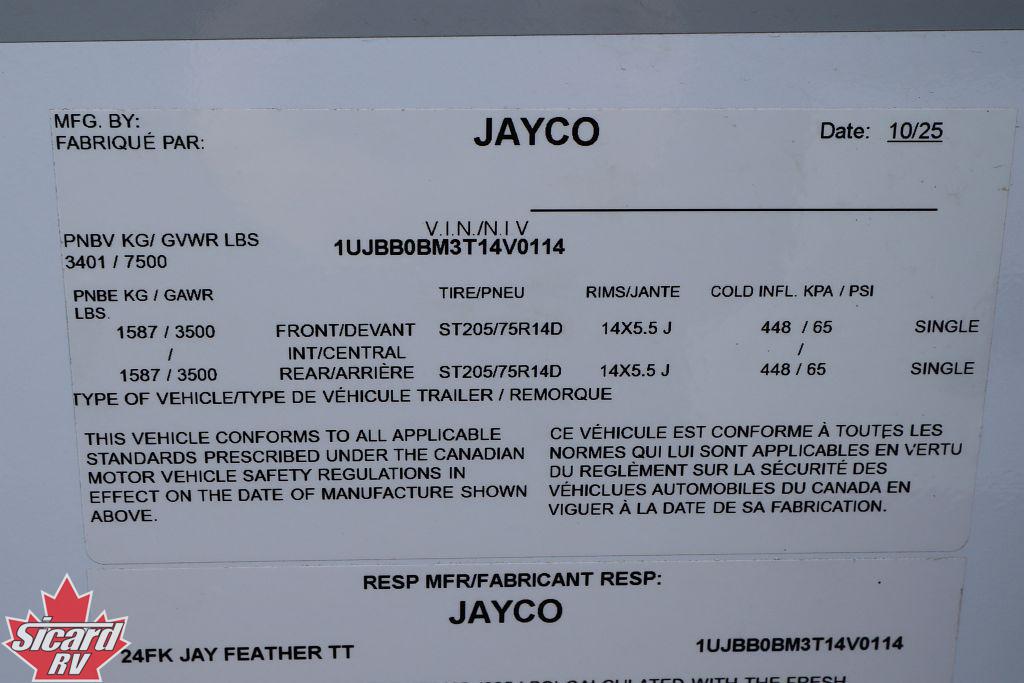 2026 JAYCO JAY FEATHER 24FK