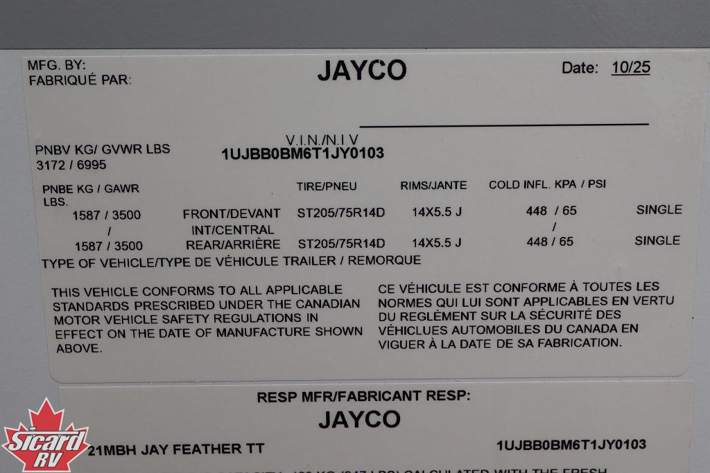 2026 JAYCO JAY FEATHER 21MBH