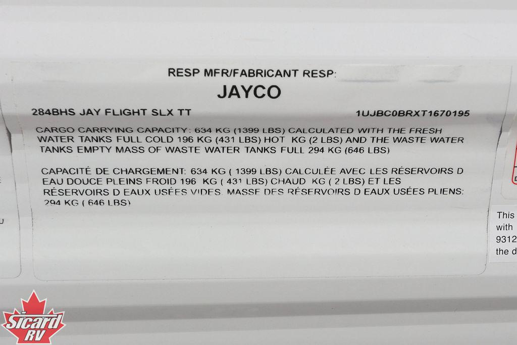 2026 JAYCO JAY FLIGHT SLX 284BHS