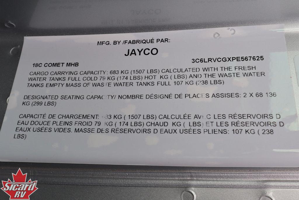 2026 JAYCO COMET 18C