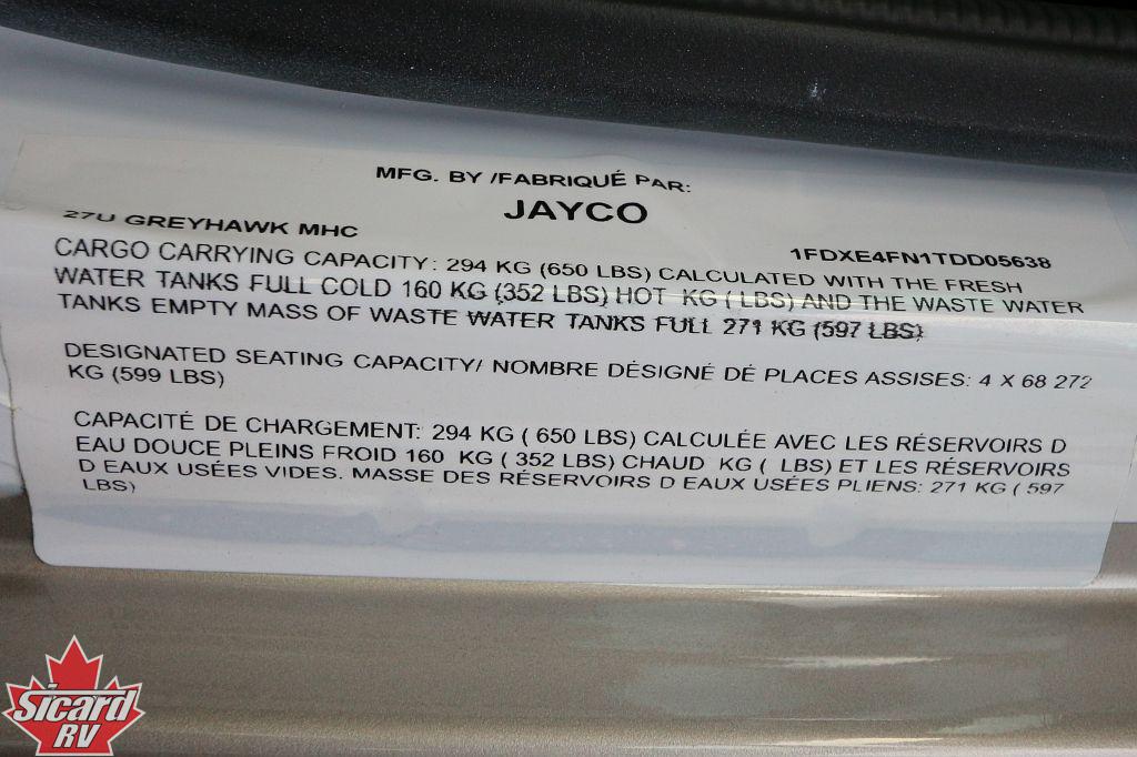 2026 JAYCO GREYHAWK 27U