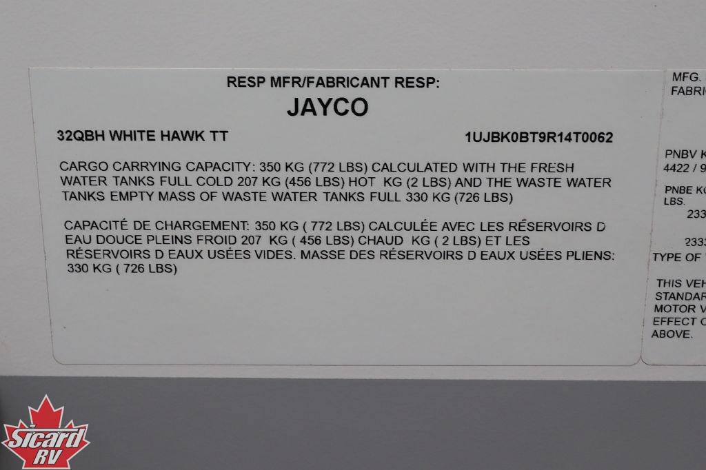 2024 JAYCO WHITE HAWK 32QBH