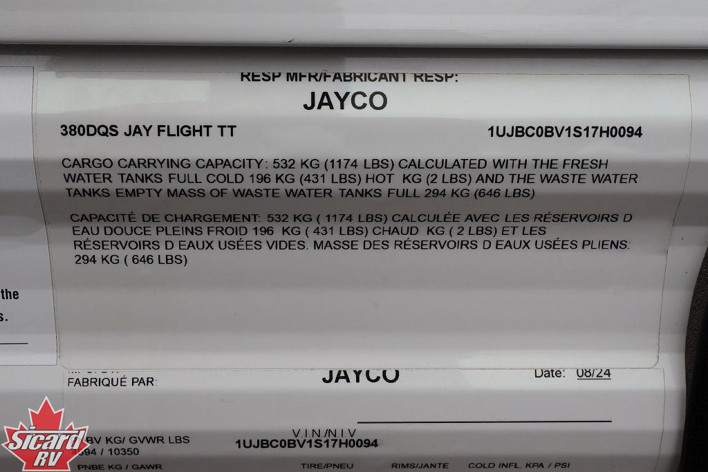 2025 JAYCO JAY FLIGHT 380DQS