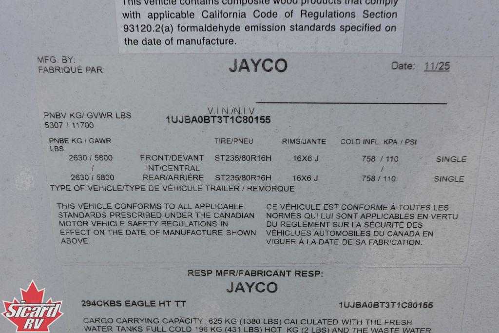 2026 JAYCO EAGLE HT 294CKBS