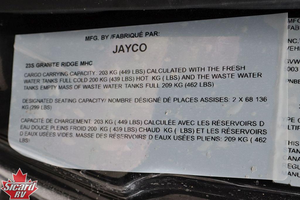 2026 JAYCO GRANITE RIDGE 23S