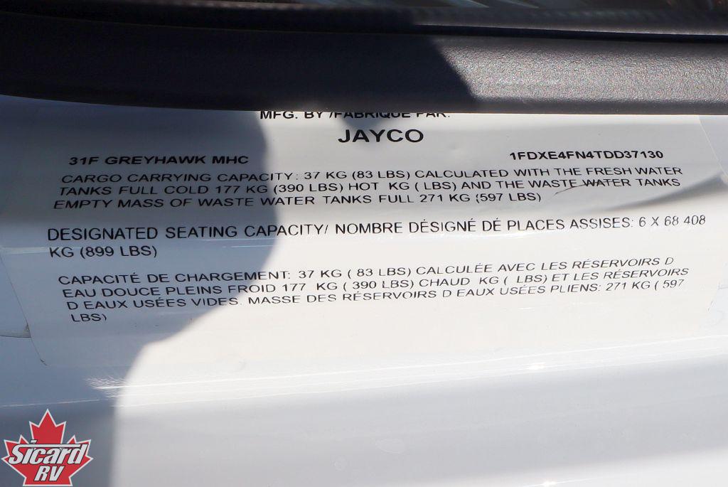 2026 JAYCO GREYHAWK 31F