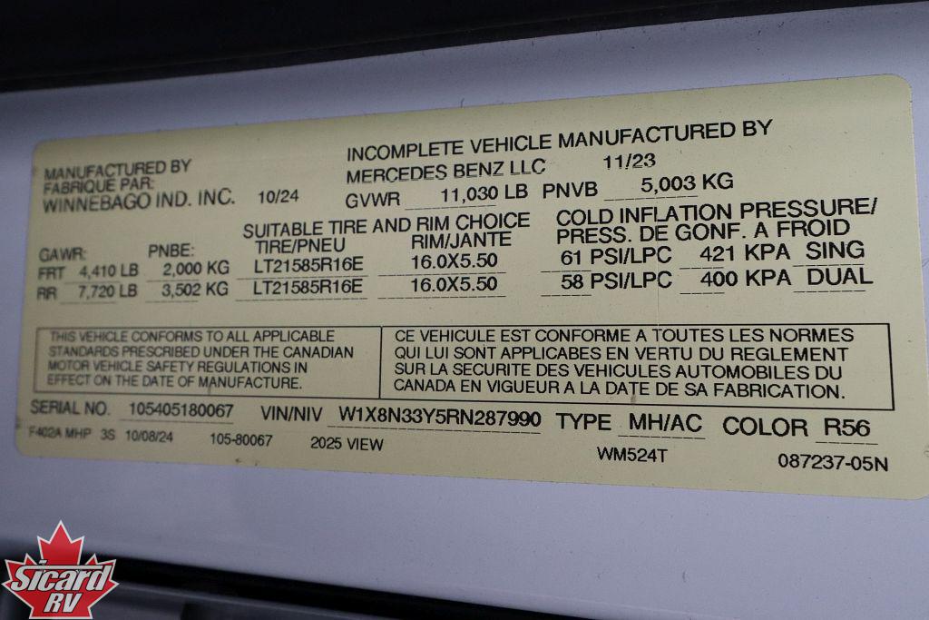 2025 WINNEBAGO VIEW 24T