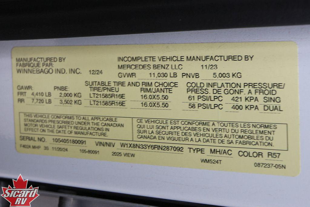 2025 WINNEBAGO VIEW 24T