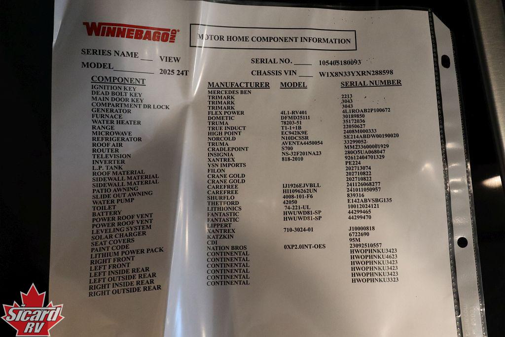 2025 WINNEBAGO VIEW 24T