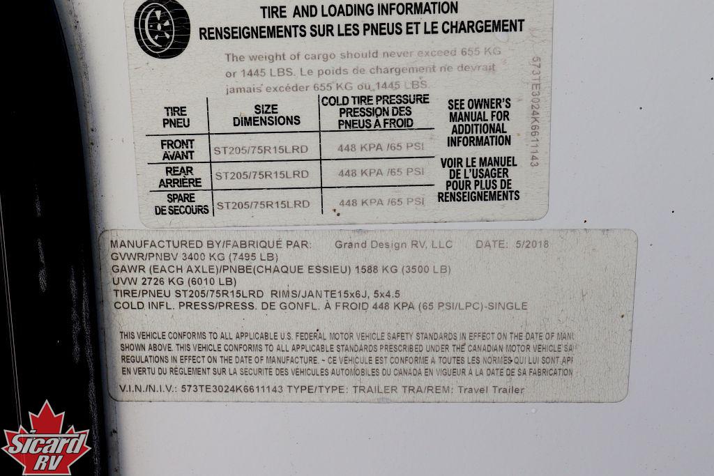 2019 GRAND DESIGN IMAGINE 2500RL