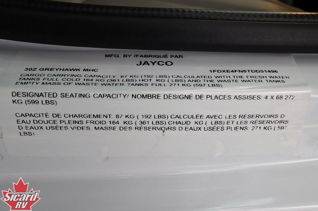 2026 JAYCO GREYHAWK 30Z