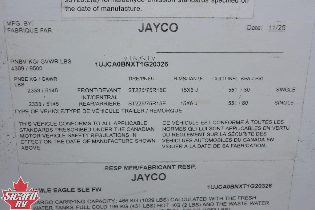 2026 JAYCO EAGLE SLE 24MLE