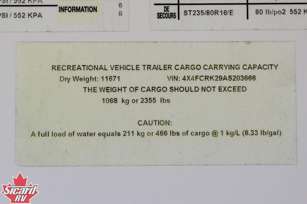 2010 FOREST RIVER CEDAR CREEK 34RLSA