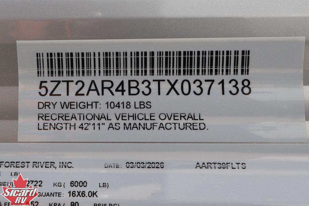 2026 FOREST RIVER AURORA 39FLTS