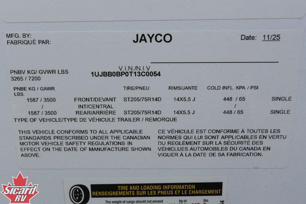 2026 JAYCO JAY FEATHER SL 26BHSL