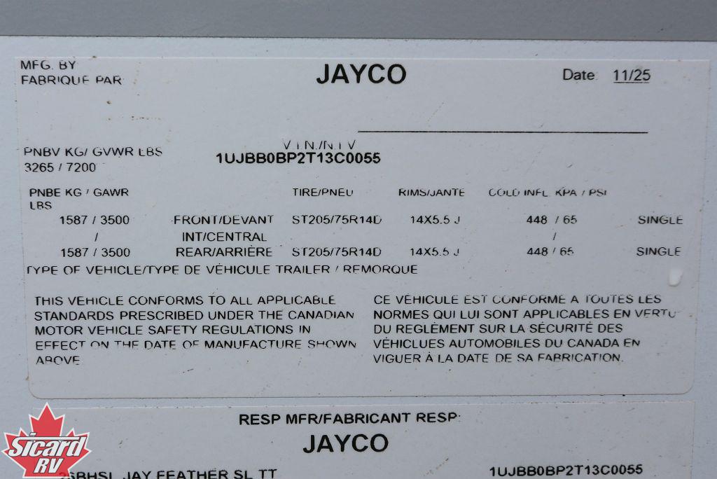 2026 JAYCO JAY FEATHER SL 26BHSL