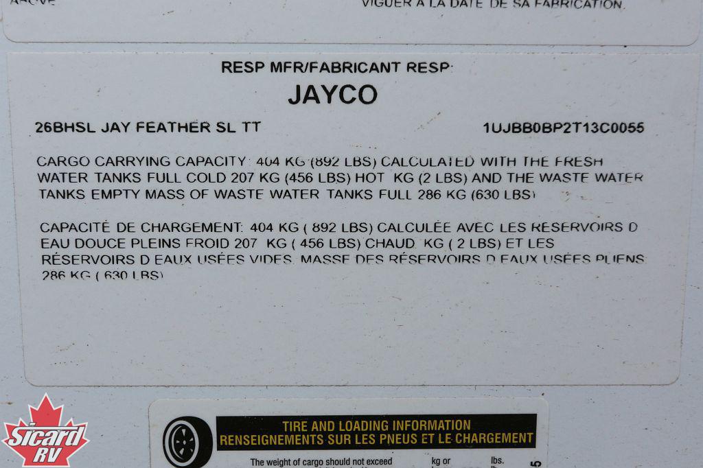 2026 JAYCO JAY FEATHER SL 26BHSL