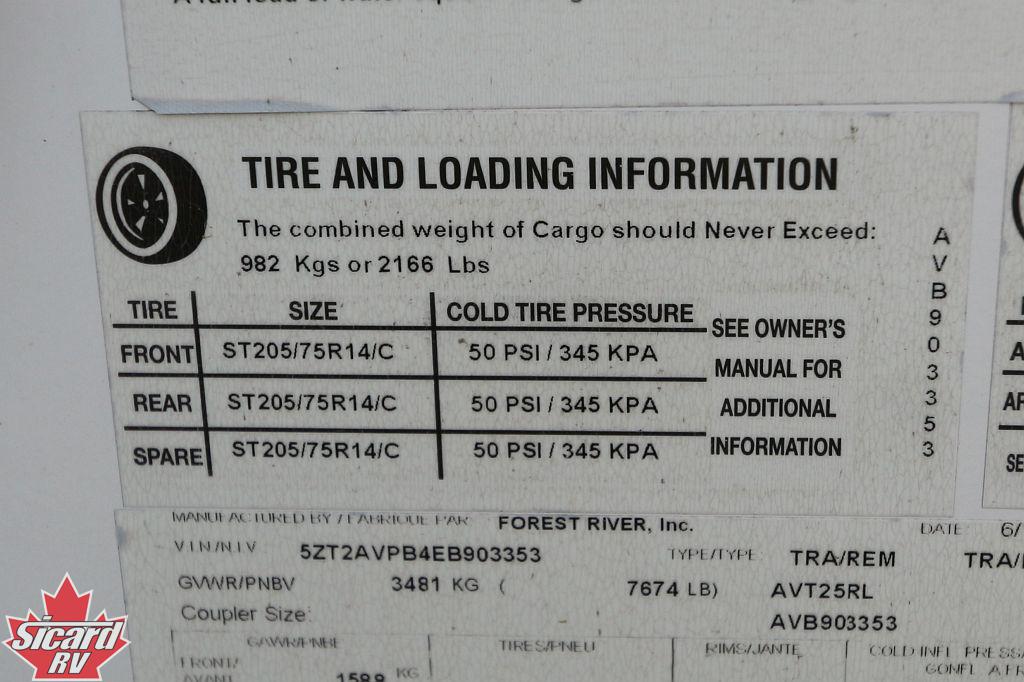 2014 PRIME TIME AVENGER 25RL