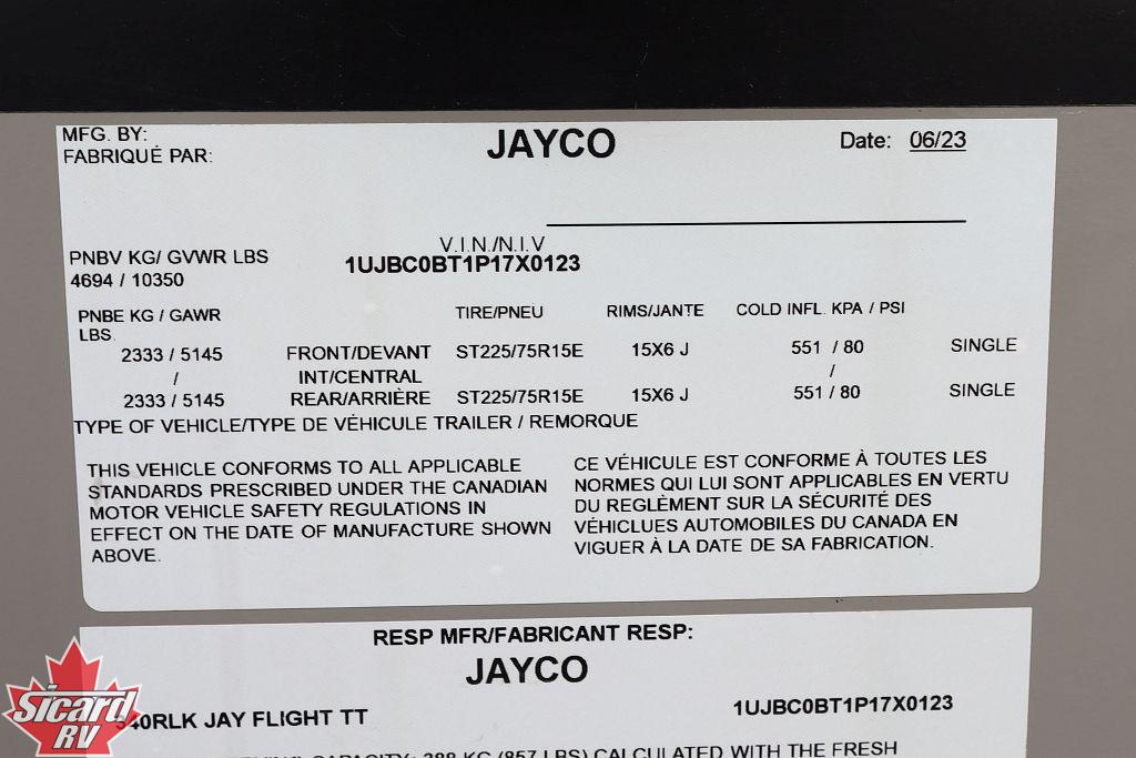 2023 JAYCO JAY FLIGHT 340RLK