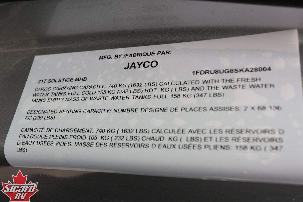 2026 JAYCO SOLSTICE 21T