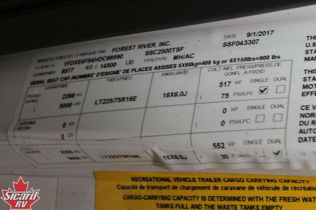 2018 FOREST RIVER SUNSEEKER 2500TS