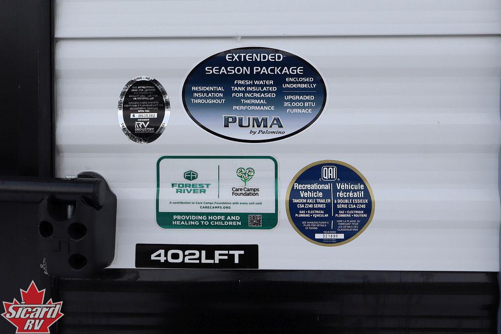 2026 PALOMINO PUMA VISTA 402LFT