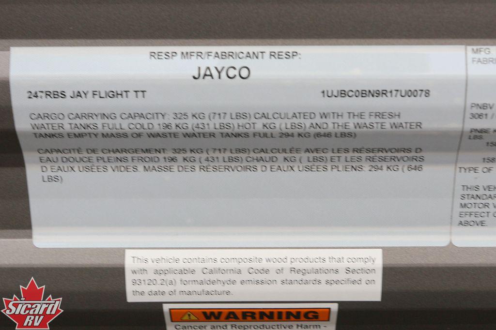 2024 JAYCO JAY FLIGHT 247RBS