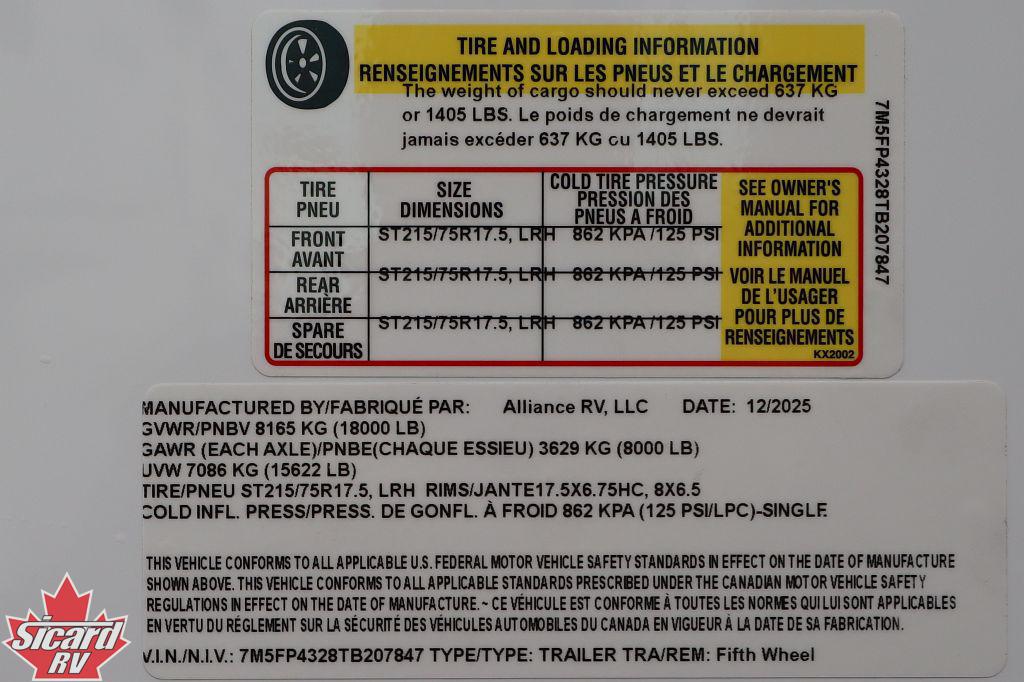 2026 ALLIANCE PARADIGM 395DS