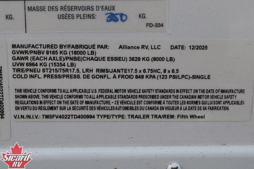 2026 ALLIANCE VALOR 37V11