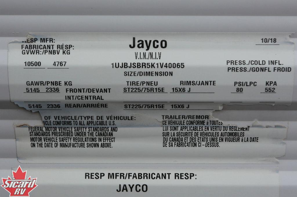 2019 JAYCO OCTANE 272