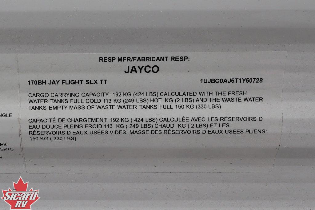 2026 JAYCO JAY FLIGHT SLX 170BH