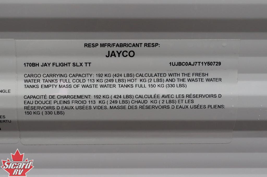 2026 JAYCO JAY FLIGHT SLX 170BH