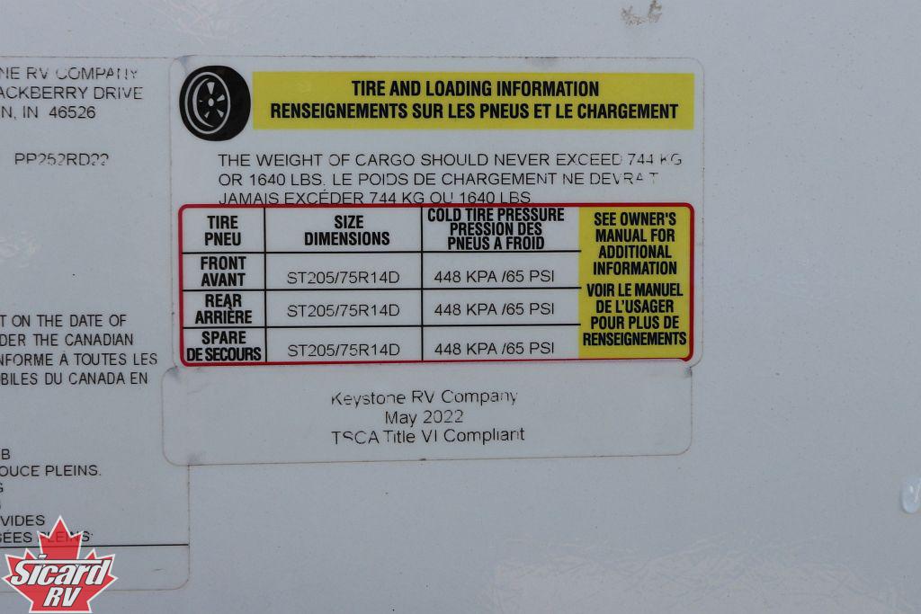 2022 KEYSTONE PASSPORT SL SERIES 252RD