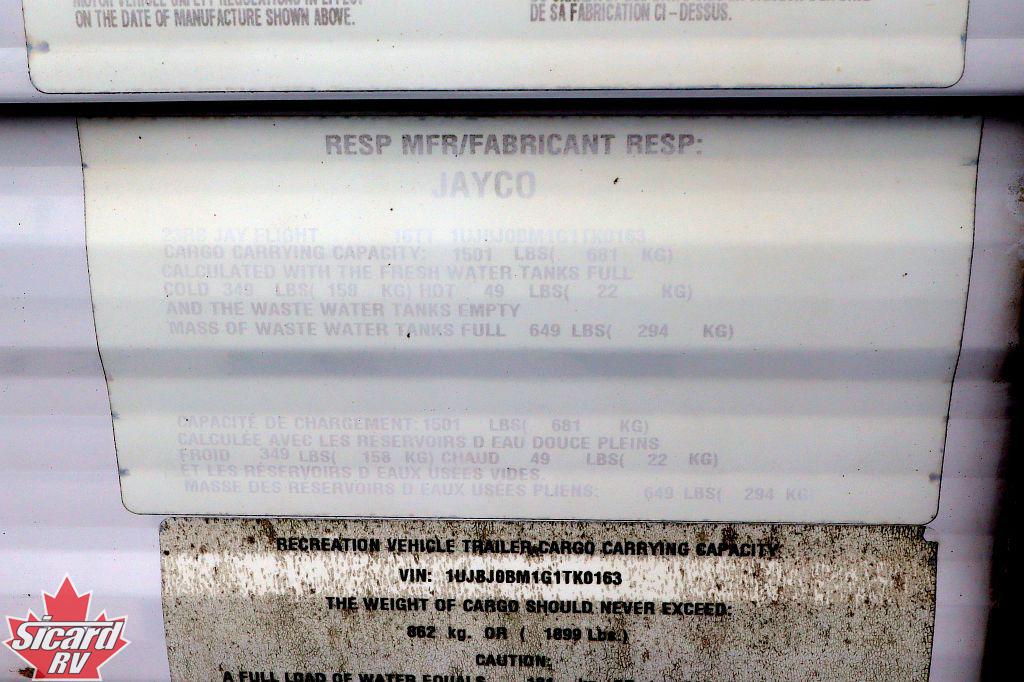 2016 JAYCO JAY FLIGHT 23RB