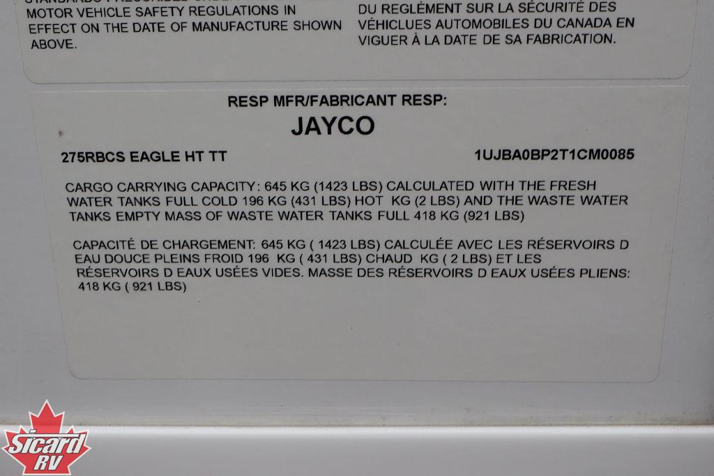 2026 JAYCO EAGLE HT 275RBCS