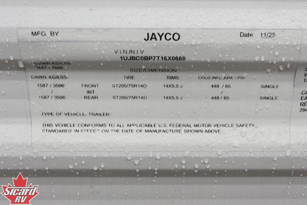 2026 JAYCO JAY FLIGHT SLX 261BHS